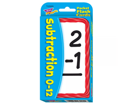 Subtraction 0-12 Flash Cards
