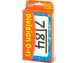 Division 0-12 Flash Cards