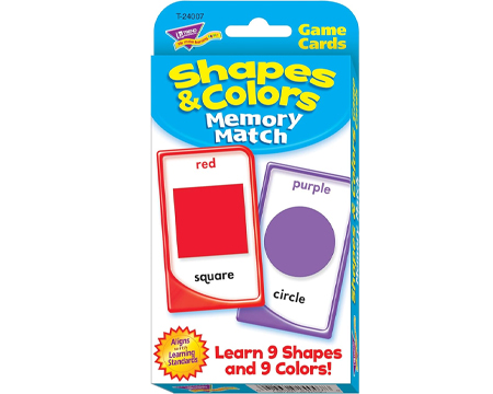 Shapes & Colors Memory Match Cards