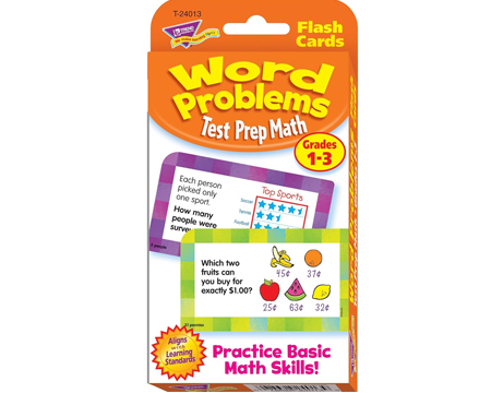 Word Problems Flash Cards Grade 1-3