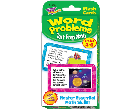 Word Problems Flash Cards Grade 4-6