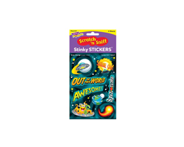 Space Out Alien Orange Stickers