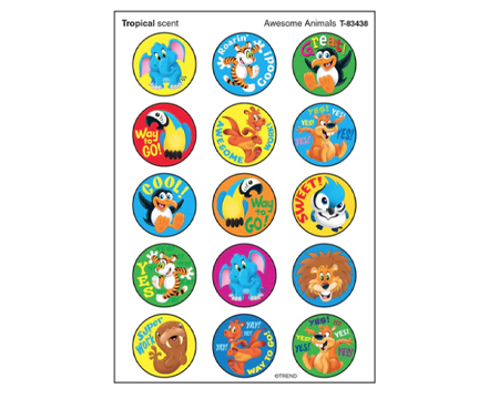Awesome Animals Tropical Scratch 'n Sniff Stickers