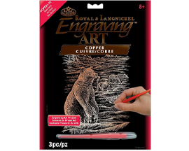 Engraving Art Project - Copper Grizzly