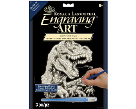 Engraving Art Project - Glow T-Rex
