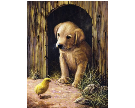 Paint By Number Kit - Labrador Puppy 