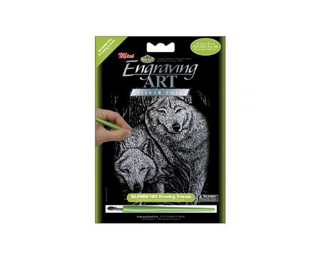Mini Engraving Art Kit - Silver Prowling Friends
