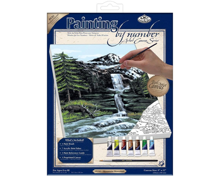 Canvas Paint By Number Waterfall
