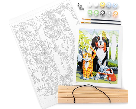 Painting By Numbers - Family Pets Canvas