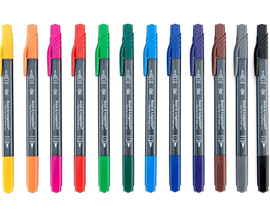 Dual Tip Art Markers - Pointed Round & Fineliner