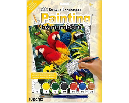 Painting By Numbers - Majestic Macaws