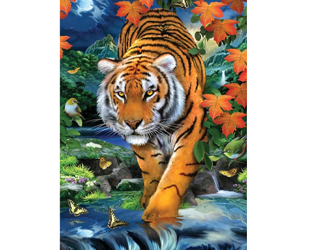Painting By Numbers Kit - On The Prowl