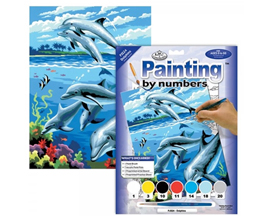 Painting By Numbers Kit - Dolphins