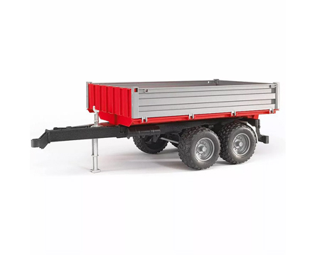 Tipping Trailer with Gray Sides