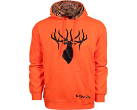 King's Camo® Men's Blaze Poly Hoodie - Orange