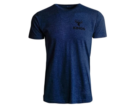 King's Camo&reg; Men's Bugle T-Shirt - Heather Denim