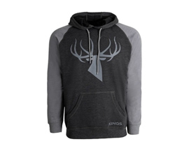 King's Camo® Men's Logo Triblend Fleece Hunting Hoodie - Charcoal / Grey