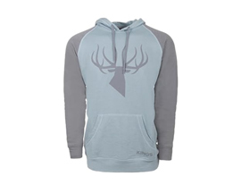 King's Camo® Men's Logo Triblend Fleece Hunting Hoodie - Grey/Stone Blue
