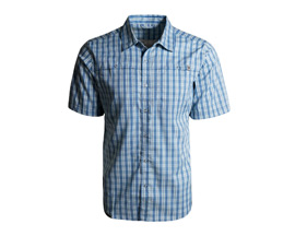King's Camo® XKG Sonora Short Sleeve T-Short - Aqua Plaid 