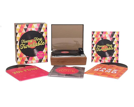 Teeny-Tiny Turntable with Mini LPs