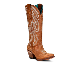 Corral Women's Distressed Brown Embroidered Western Boots