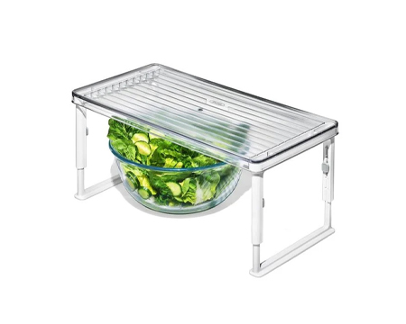 OXO® Good Grips Clear Adjustable Fridge Shelf Riser