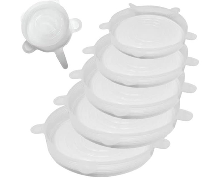 Norpro® 6 pc. Reusable Food Safe Silicone Lids
