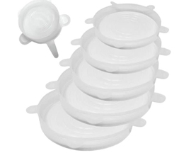 Norpro® 6 pc. Reusable Food Safe Silicone Lids