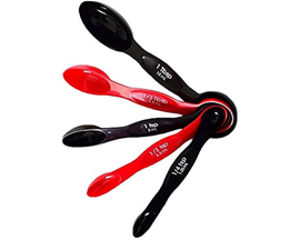 Norpro® 5 Pc. Nesting Magnetic Measuring Spoon - Red/Black