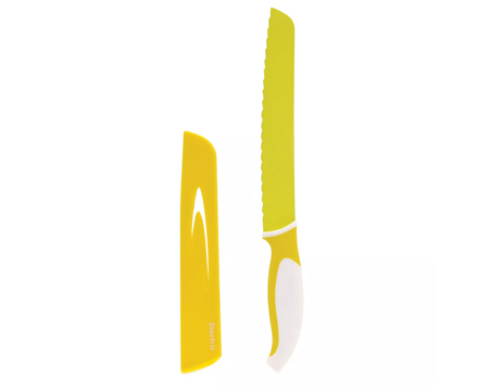 Starfrit® 8 in. Bread Knife w/ Sheath - Yellow