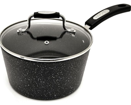 Starfrit® Rock 3qt. Saucepan w/ Glass Lid & Stainless Steel Handle