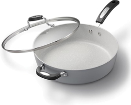 Starfrit® Rock 12 in. Ceramic Non-Stick Fry Pan Aluminium - Grey
