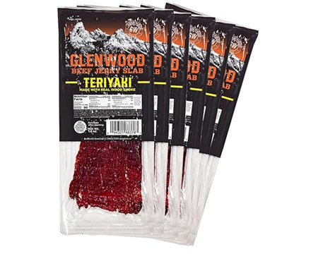 Glenwood® Teriyaki 1.6 oz. Individually Wrapped Beef Jerky Slab