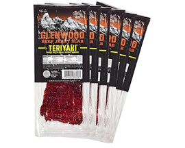 Glenwood® Teriyaki 1.6 oz. Individually Wrapped Beef Jerky Slab