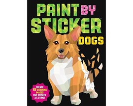 Workman Publishing® Paint By Sticker 12 Stunning Images One Sticker At A Time - Dogs