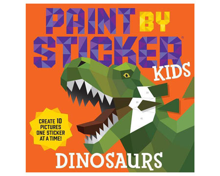 Workman Publishing® Paint By Sticker 10 Stunning Images One Sticker At A Time - Dinosaurs