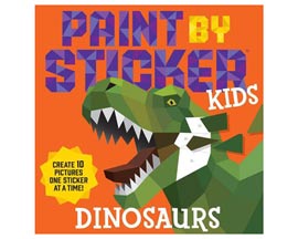 Workman Publishing® Paint By Sticker 10 Stunning Images One Sticker At A Time - Dinosaurs