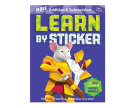 Workman Publishing® Learn By Sticker Addition & Subtraction - Use Math To Create 10 Fantasy Animals