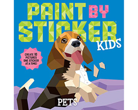 Workman Publishing® Paint By Sticker 10 Stunning Images One Sticker At A Time - Pets