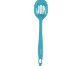 Slotted Melamine Spoon - Turquoise