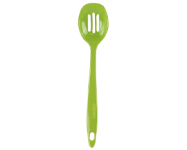 Melamine Slotted Spoon - Lime