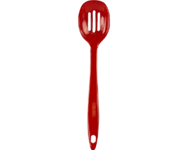 Melamine Slotted Spoon - Red