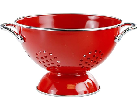 Enameled Colander 1.5 Qt - Red