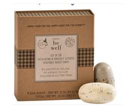 6 pc Exfoliating Soap Set