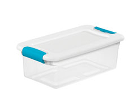 Sterilite® 6 qt. White Latching Storage Tote Box
