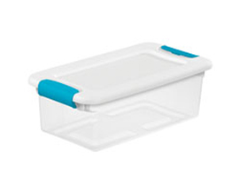 Sterilite® 6 qt. White Latching Storage Tote Box