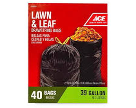 Ace® 39 Gal. Lawn & Leaf Flap Tie Bags - 50 PKs