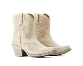 Ariat® Women's Chandler Western Boots - Cloud White Suede