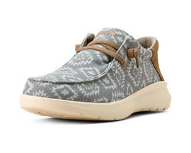 Ariat® Men's Hilo Slip-On Shoes - Grey Flannel Blanket / Dark Brown