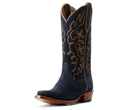 Ariat® Women's Jukebox Western Boots - Polo Blue Suede